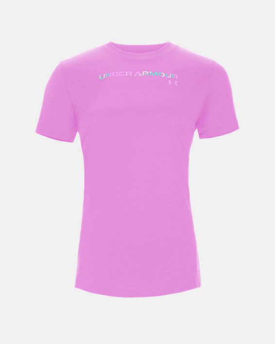 Women's UA Tech™ Graphic T-Shirt, Pink, pdpMainDesktop image number 3